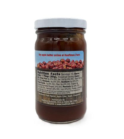 Kauffman Orchards Apple Butter Spread, With Sugar and Spice, 8.5 oz. Jar