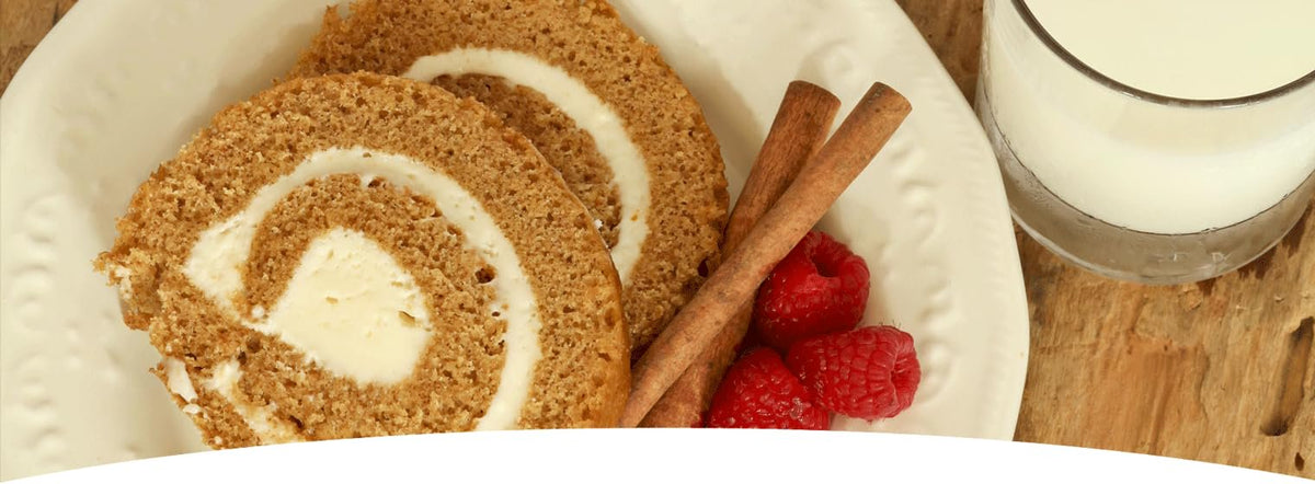 AmishTastes Arianna's Bakery Homemade Pumpkin Roll, Autumn Thanksgiving Cake Dessert, 23 Oz.