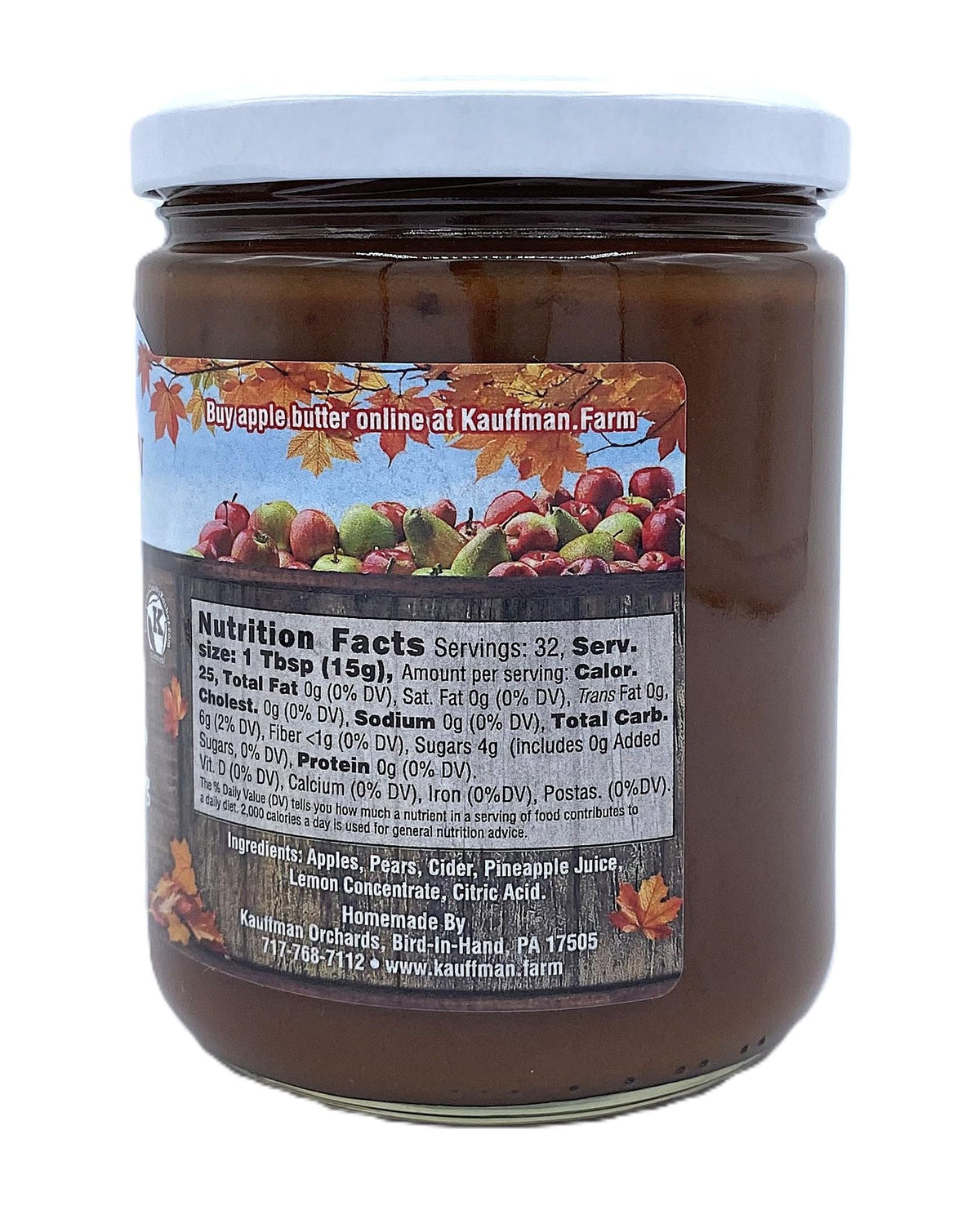 Kauffman Orchards All-Natural Thanksgiving Butter Spread, 17 oz. Jar