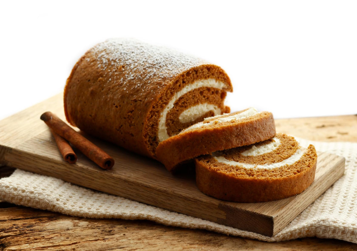AmishTastes Arianna's Bakery Homemade Pumpkin Roll, Autumn Thanksgiving Cake Dessert, 23 Oz.