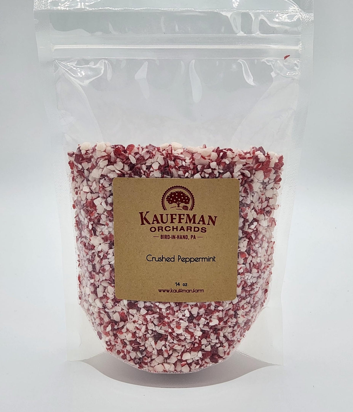 Kauffman Orchards Christmas Crushed Peppermint Candy, Perfect for Toppings or Cookie Baking Bits