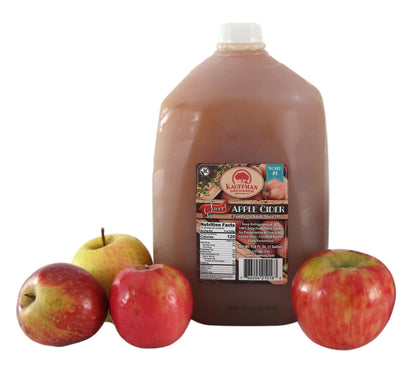 Kauffman Orchards Award-Winning Homemade Fresh-Pressed Apple Cider, Frozen for Shipping, Approximately 0.9 Gallon