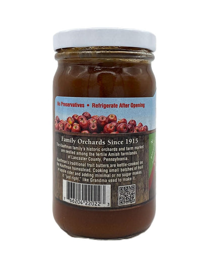 Kauffman Orchards Apple Butter Spread, No Sugar with Spice, 8.5 oz. Jar