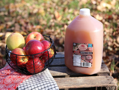 Kauffman Orchards Award-Winning Homemade Fresh-Pressed Apple Cider, Frozen for Shipping, Approximately 0.9 Gallon
