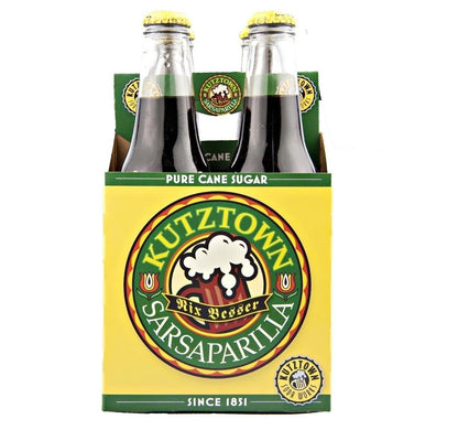 Kutztown Glass Bottle Sarsaparilla Soda, Favorite Amish Drink, 12 Oz.