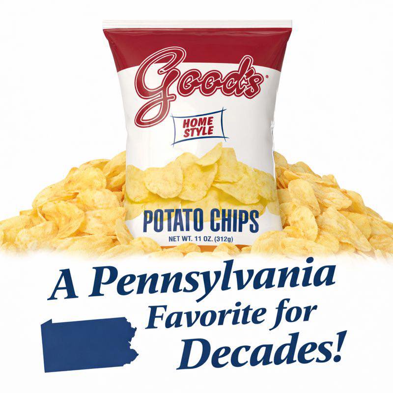 AmishTastes PA Dutch Homestyle "Red Bag" Potato Chips by Good's, 1 Oz.