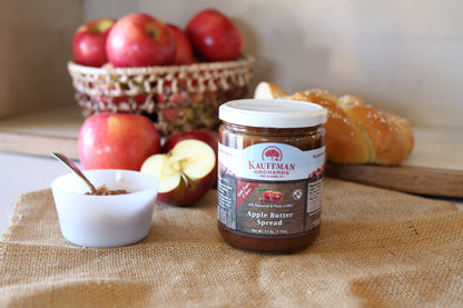 Kauffman Orchards Apple Butter Spread, With Sugar and Spice, 8.5 oz. Jar